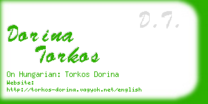 dorina torkos business card